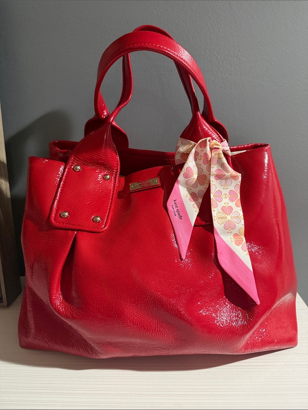 Kate Spade bag with Kate Spade bag scarf